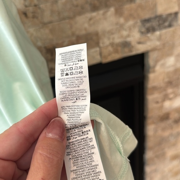 NWT Sweaty Betty Easy Peasy Pima Vest Top Tank Shirt Spring Green Large - Picture 4 of 4